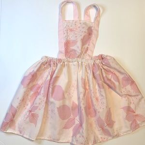 Pyrex Pink Gooseberry Inspired pinafore Dress 2t